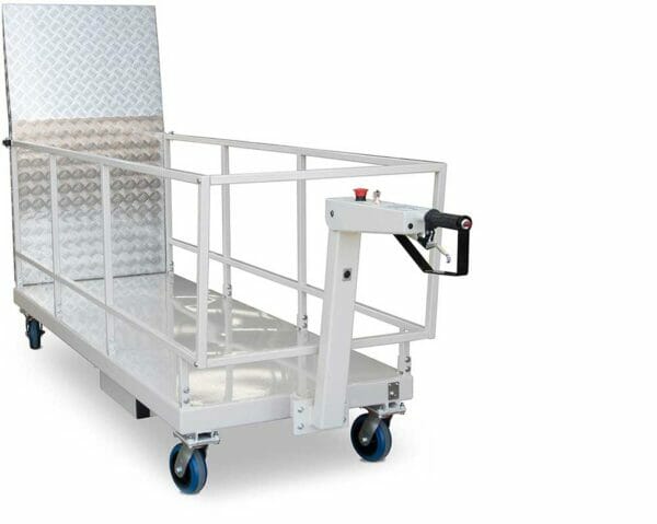 Electrodrive powered bin trolley to suit 3 x 240L wheelie bins, load rating 500kg
