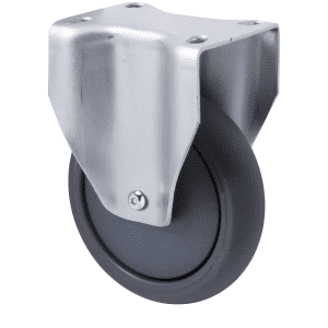 M Series castor, 125mm polyurethane on nylon wheel, Chicago screw axle, Bluestone thread guard, 200 kg load